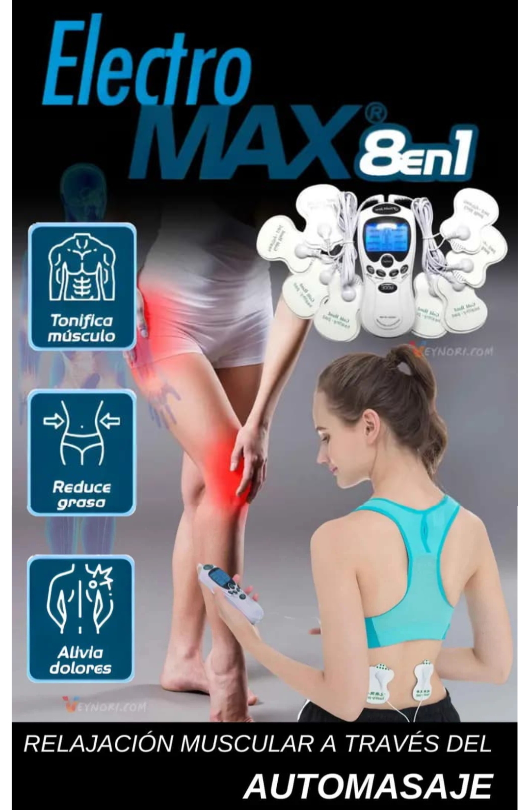 Masajeador Electro Max 8en1