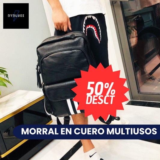 MORRAL CUERO PREMIUM 🥇