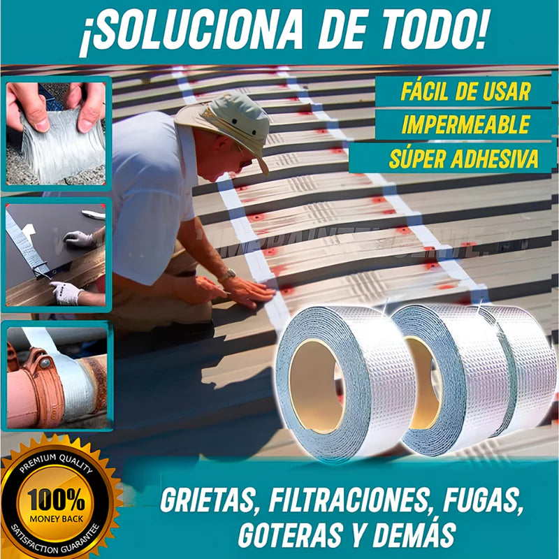 Adios a las Goteras Cinta Impermeabilizante