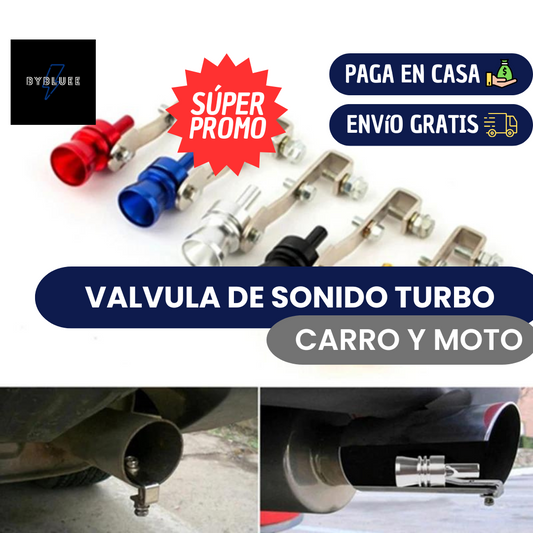 VALVULA DE SONIDO TURBO PARA COCHE Y MOTO