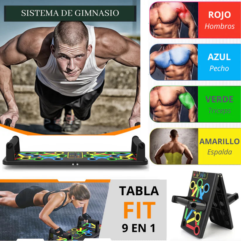 Tabla Push Up Sistema Completo De Flexiones