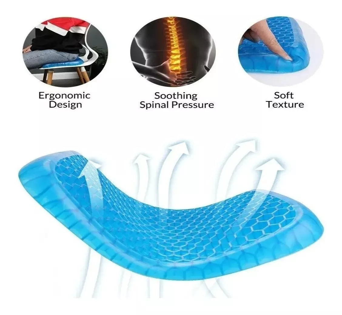 Cojín Silicona Gel Flexible Transpirante