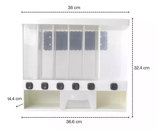 Dispensador Organizador Cereales Y Grano